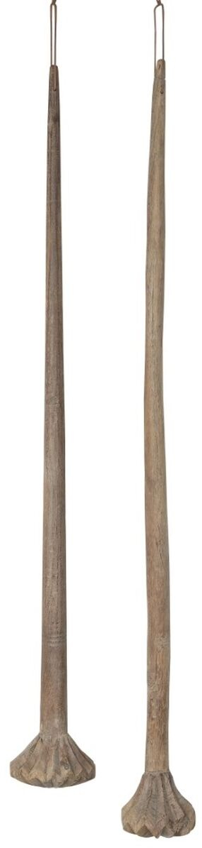 Διακοσμητική Φιγούρα Home ESPRIT Φυσικό 15 x 15 x 130 cm