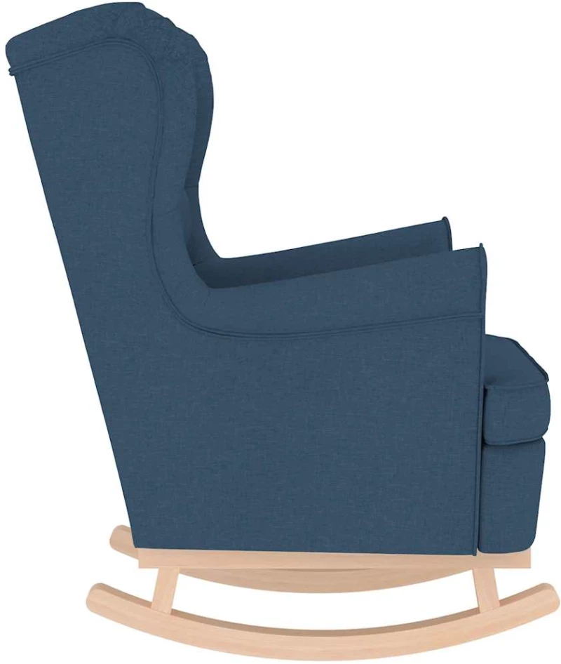 vidaXL Κουνιστή καρέκλα μπλε 74x90x102 cm Ύφασμα