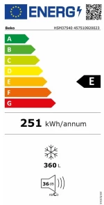 Ψύκτης BEKO HSM37540