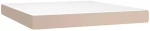 vidaXL Κρεβάτι Boxspring με Στρώμα Καπουτσίνο 160x200εκ.από Συνθ.Δέρμα