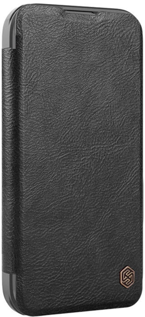 Etui Nillkin Qin Prop Leather iPhone 16 (czarny)
