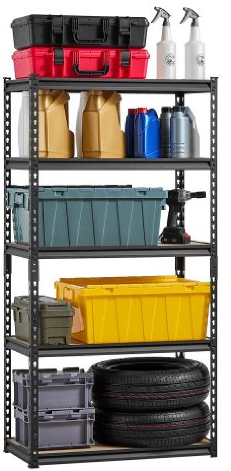 VEVOR Storage Shelves 16" D x 32" W x 62.8" H 5-tier Garage Storage Shelving