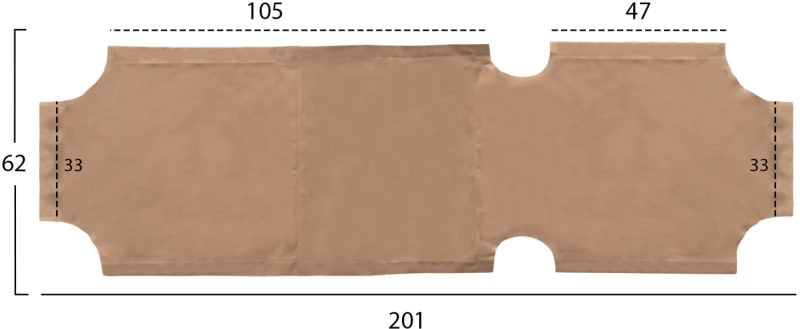 ΠΑΝΙ TEXTILENE 600gr/m2 2X1 ΑΝΤΑΛΛΑΚΤΙΚΟ ΞΑΠΛΩΣΤΡΑΣ HM5072.70 ΜΠΕΖ