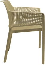 Πολυθρόνα Oviez pakoworld pp σε cappuccino απόχρωση 59x58x79εκ