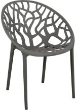 Πολυθρόνα Daren pakoworld pp σε ανθρακί απόχρωση 59x60x79,5εκ
