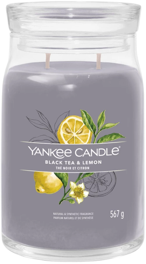 Αρωματικό Κερί Yankee Candle Λεμονί Μαύρο τσάι 567 g