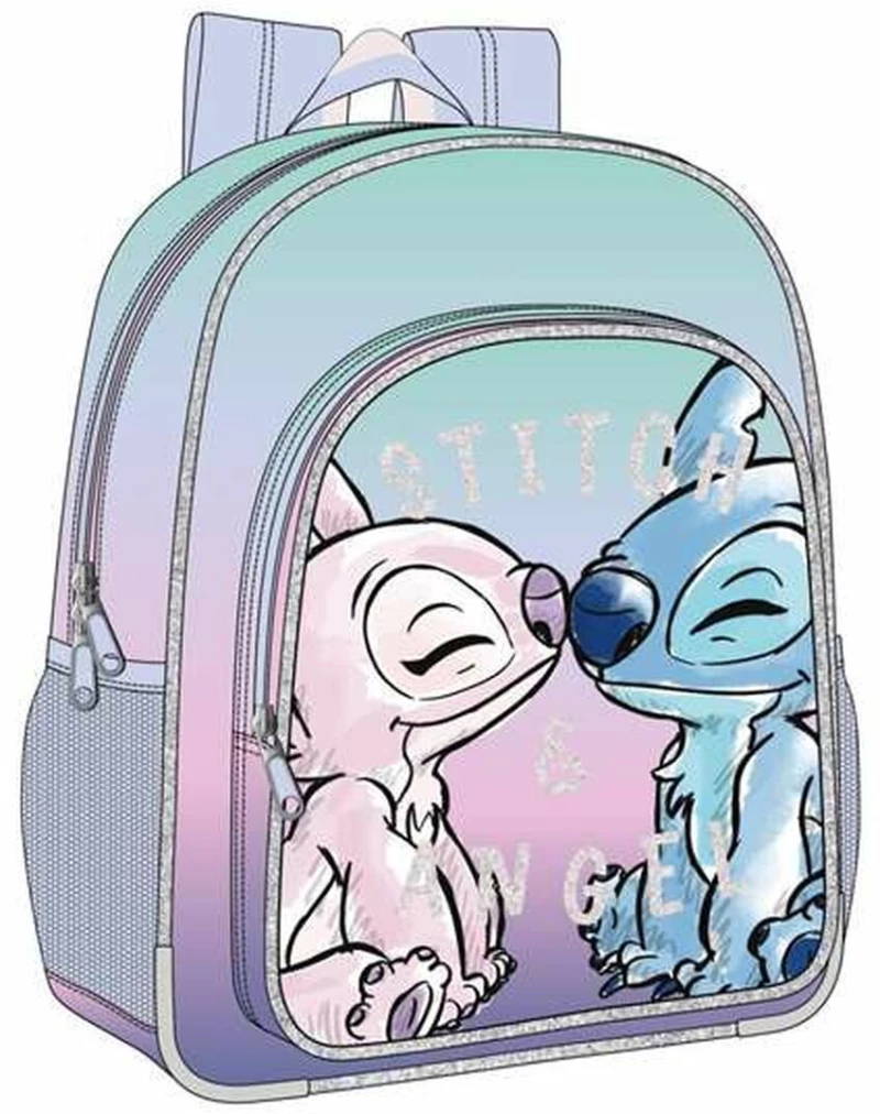 Σχολική Τσάντα Stitch Λιλά