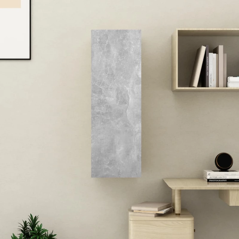 vidaXL Έπιπλο Τηλεόρασης Γκρι Σκυρ. 30,5 x 30 x 90 εκ. από Επεξ. Ξύλο