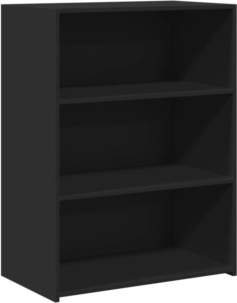 vidaXL Συρταριέρα Μαύρη 70x41x93 εκ. από Επεξεργασμένο Ξύλο