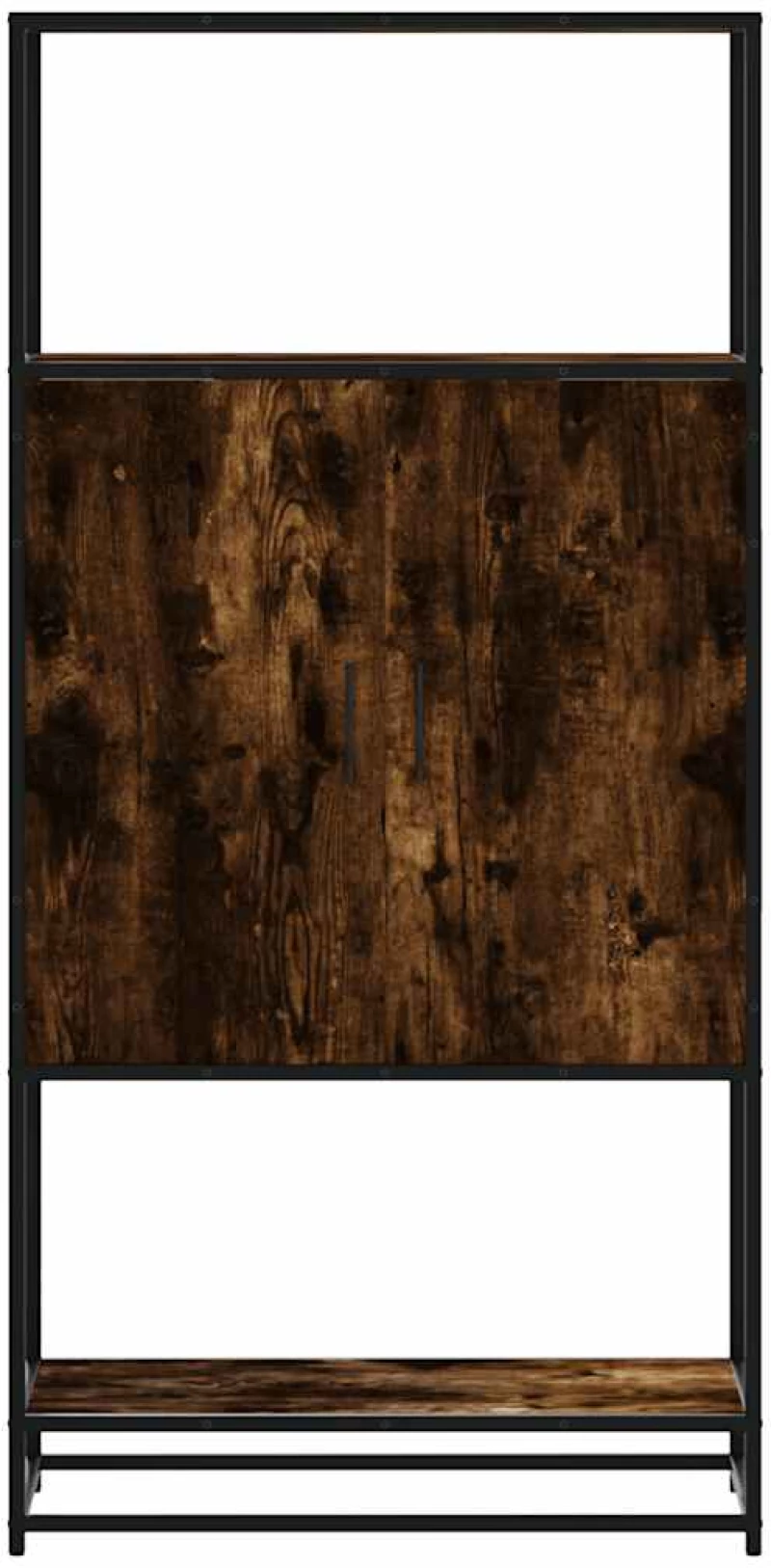 vidaXL Highboard Καπνιστή δρυς 68x35x139 cm Κατασκευασμένο ξύλο