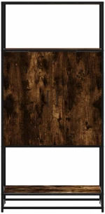 vidaXL Highboard Καπνιστή δρυς 68x35x139 cm Κατασκευασμένο ξύλο