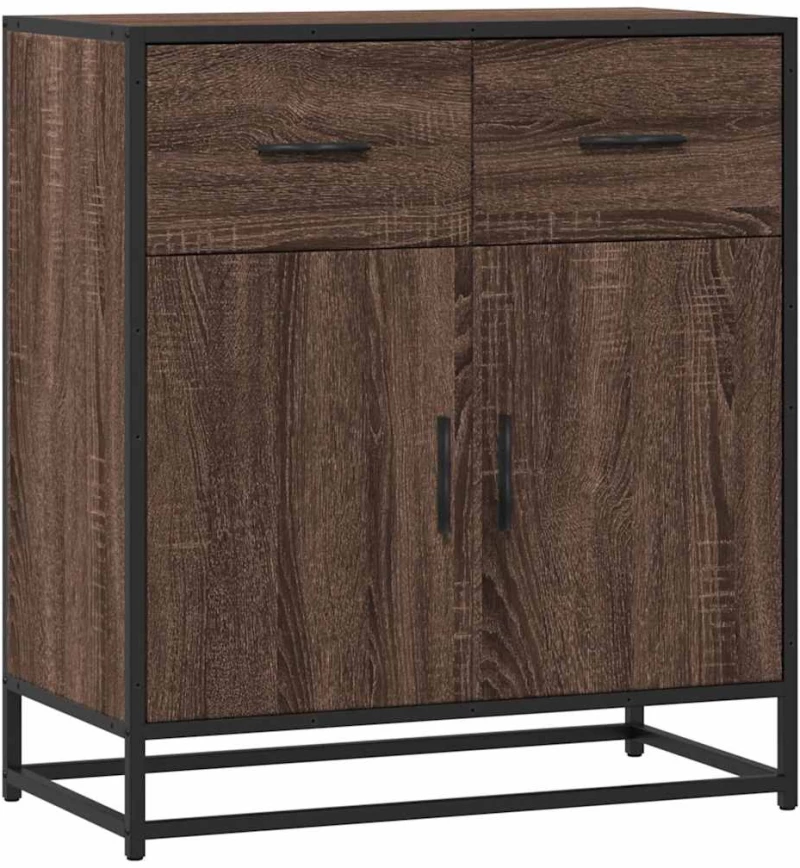 vidaXL Συρταριέρα καφέ δρυς 68x35x76 cm Κατασκευασμένο ξύλο