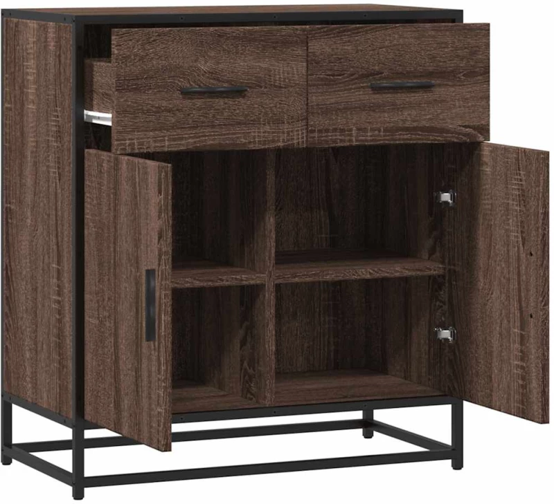 vidaXL Συρταριέρα καφέ δρυς 68x35x76 cm Κατασκευασμένο ξύλο