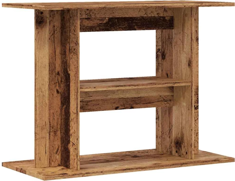vidaXL Βάση Ενυδρείου Όψη Παλαιού Ξύλου 80x35x60 εκ. Επεξ. Ξύλο