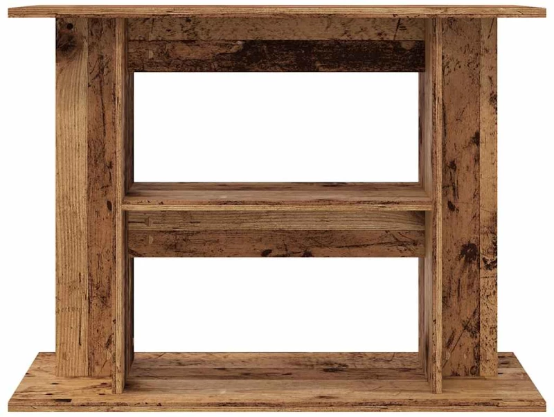 vidaXL Βάση Ενυδρείου Όψη Παλαιού Ξύλου 80x35x60 εκ. Επεξ. Ξύλο