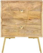 vidaXL Κομοδίνο 40 x 30 x 50 εκ. από Μασίφ Ξύλο Μάνγκο