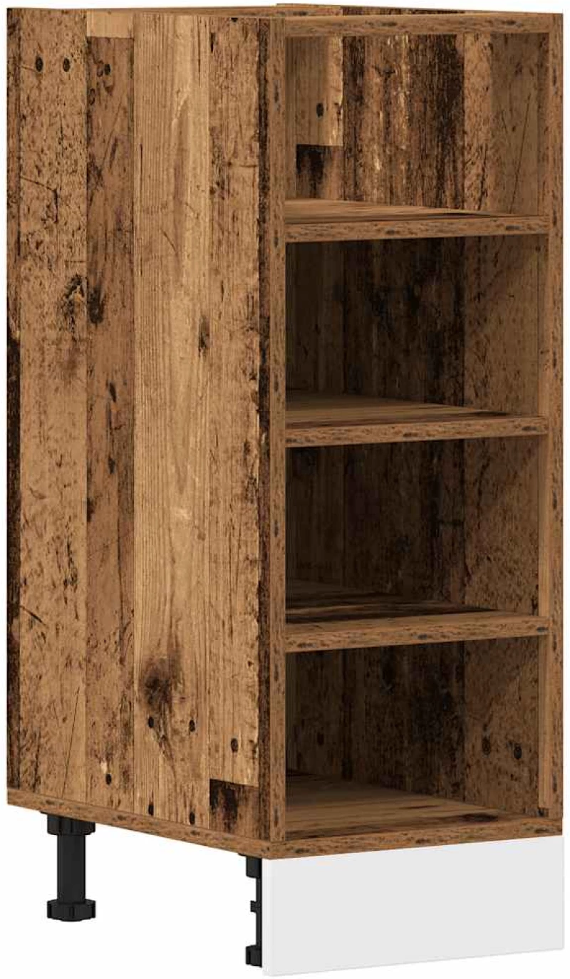vidaXL Κάτω ντουλάπι Riga Παλιό ξύλο 30x44,5x81,5 cm