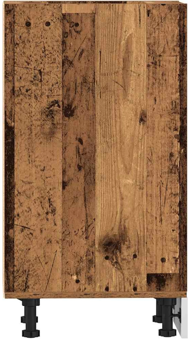 vidaXL Κάτω ντουλάπι Riga Παλιό ξύλο 30x44,5x81,5 cm