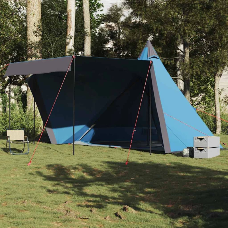 vidaXL Σκηνή Οικογενειακή Tipi 6 Ατόμων Αδιάβροχη Μπλε