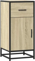 vidaXL Συρταριέρα Sonoma Δρυς 35,5x35x76 εκ. Επεξ. Ξύλο + Μέταλλο
