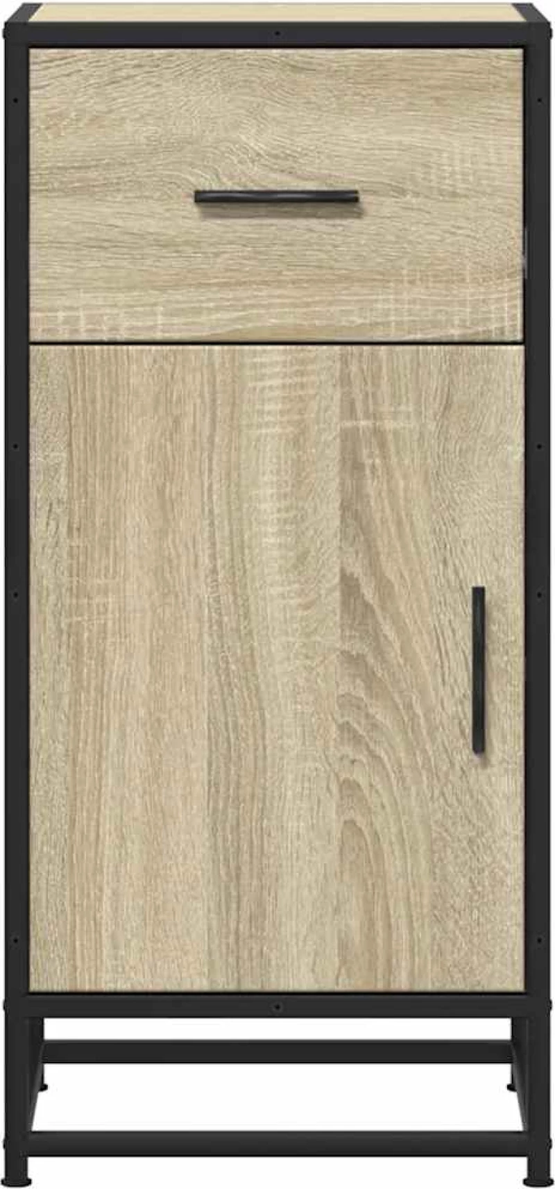 vidaXL Συρταριέρα Sonoma Δρυς 35,5x35x76 εκ. Επεξ. Ξύλο + Μέταλλο