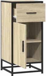vidaXL Συρταριέρα Sonoma Δρυς 35,5x35x76 εκ. Επεξ. Ξύλο + Μέταλλο
