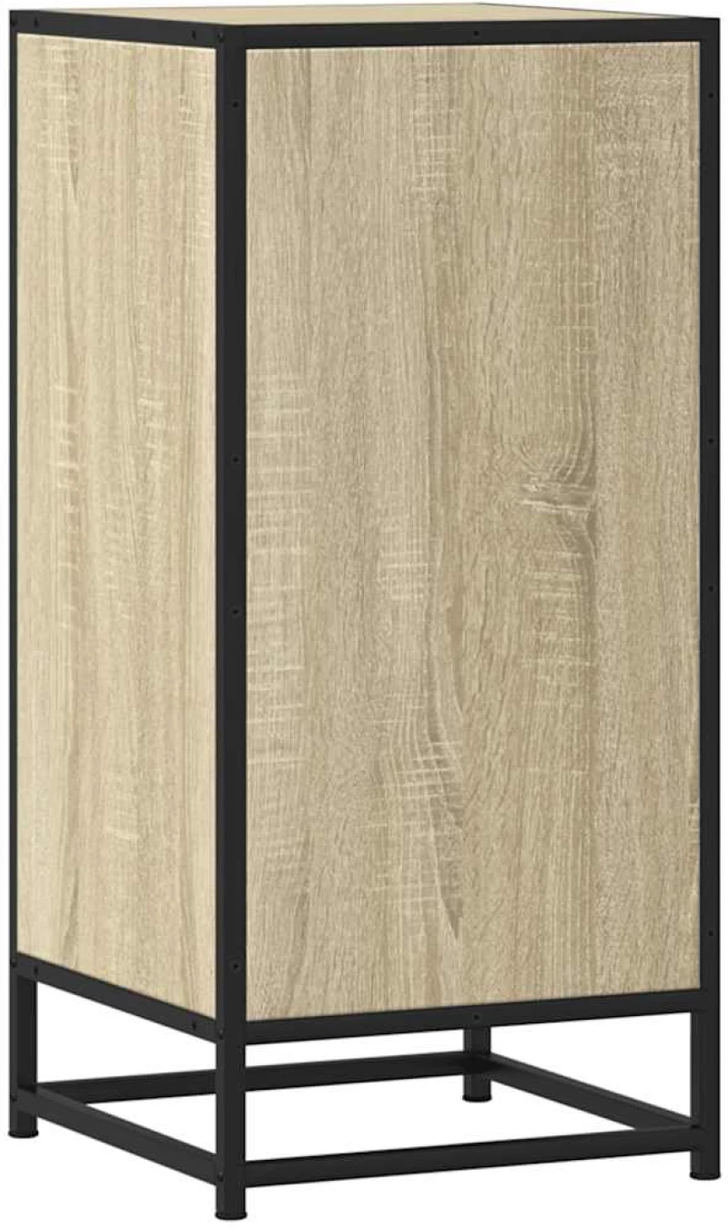 vidaXL Συρταριέρα Sonoma Δρυς 35,5x35x76 εκ. Επεξ. Ξύλο + Μέταλλο