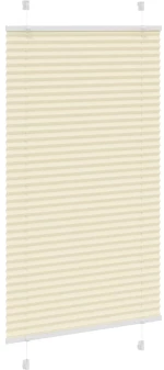 vidaXL Πλισέ περσίδα Κρέμα 80x100 cm Πλάτος υφάσματος 79,4 cm