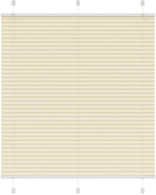 vidaXL Πλισέ περσίδα Κρέμα 120x150 cm Πλάτος υφάσματος 119,4 cm