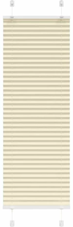 vidaXL Πλισέ περσίδα Κρέμα 45x150 cm Πλάτος υφάσματος 44,4 cm