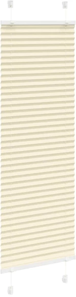 vidaXL Πλισέ περσίδα Κρέμα 45x150 cm Πλάτος υφάσματος 44,4 cm