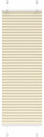 vidaXL Πλισέ περσίδα Κρέμα 40x100 cm Πλάτος υφάσματος 39,4 cm