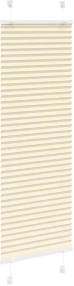 vidaXL Πλισέ περσίδα Κρέμα 40x100 cm Πλάτος υφάσματος 39,4 cm