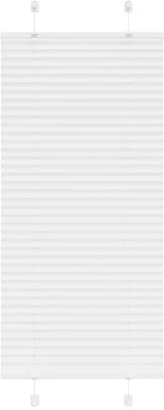 vidaXL Πλισέ περσίδα Λευκό 55x150 cm Πλάτος υφάσματος 54,4 cm