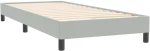 vidaXL Box Spring κρεβάτι με στρώμα ανοιχτό γκρι 80x220 cm Βελούδινο