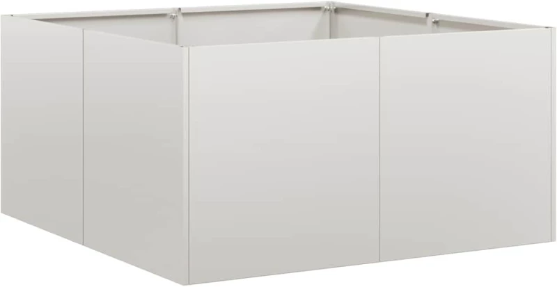 vidaXL Ζαρντινιέρα 80x80x40 εκ. από Ανοξείδωτο Ατσάλι