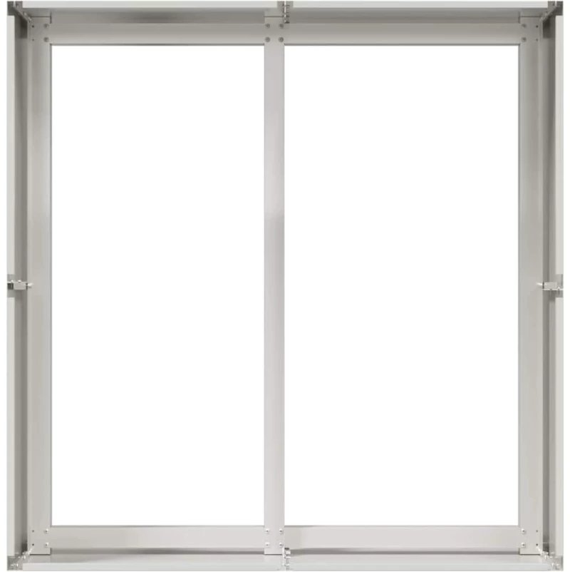 vidaXL Ζαρντινιέρα 80x80x40 εκ. από Ανοξείδωτο Ατσάλι