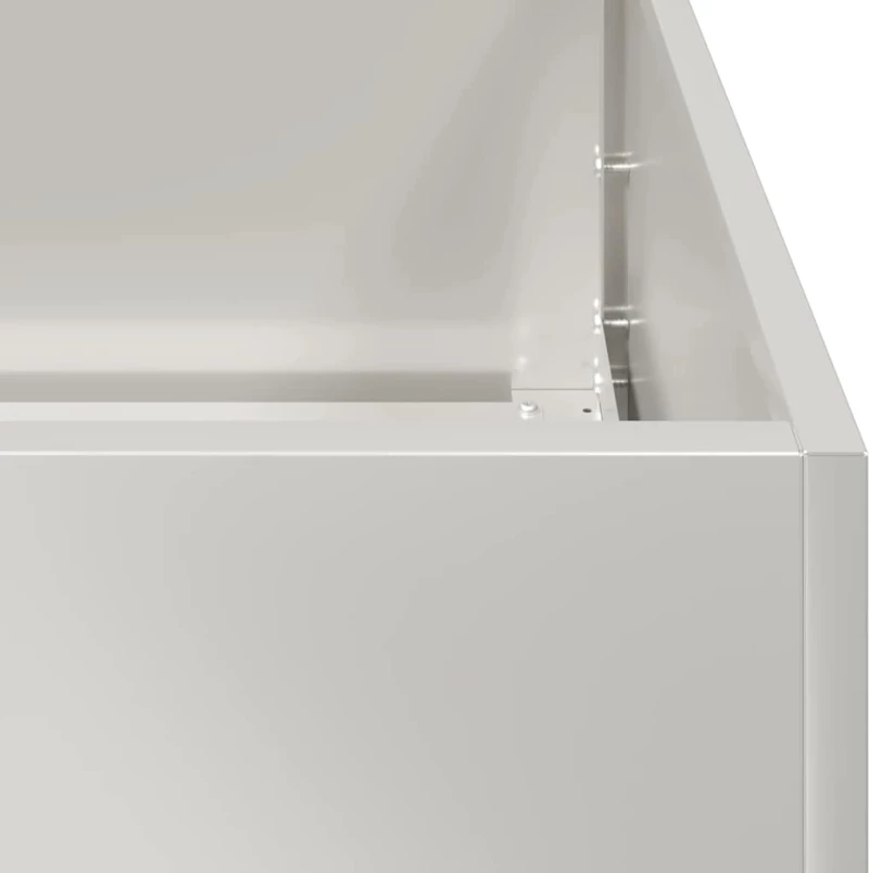 vidaXL Ζαρντινιέρα 80x80x40 εκ. από Ανοξείδωτο Ατσάλι