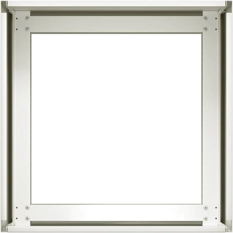 vidaXL Ζαρντινιέρα Λευκή 40x40x30 εκ. από Χάλυβα