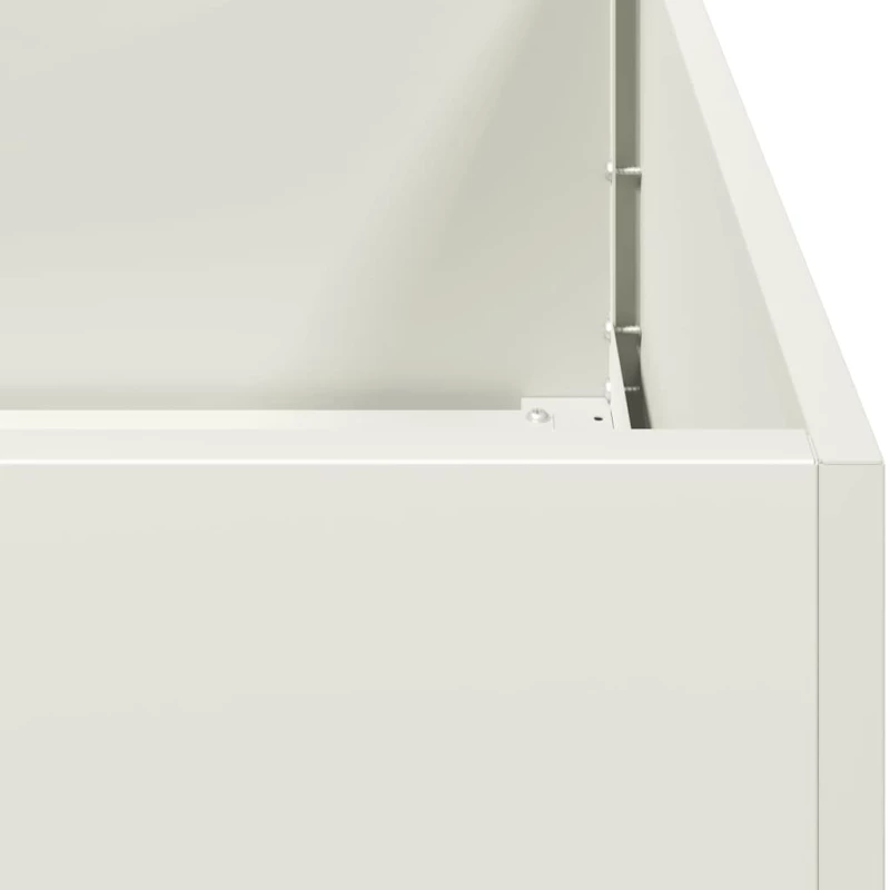 vidaXL Ζαρντινιέρα Λευκή 360x80x40 εκ. από Χάλυβα