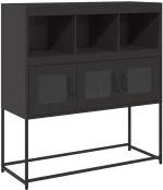 vidaXL Ντουλάπι Μαύρο 100,5x39x107 εκ. από Χάλυβα Ψυχρής Έλασης
