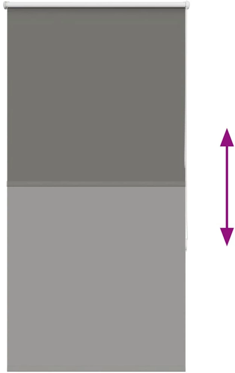 vidaXL Ρολέρ Μπλακάουτ γκρί 85x150 cm Πλάτος υφάσματος 80,7 cm