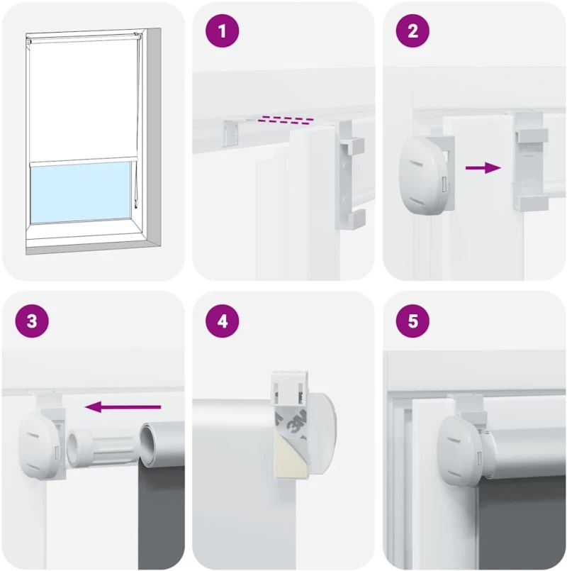 vidaXL Ρολέρ Μπλακάουτ γκρί 85x150 cm Πλάτος υφάσματος 80,7 cm