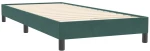 vidaXL Box Spring κρεβάτι με στρώμα σκούρο πράσινο 80x220εκ. Βελούδινο