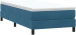 vidaXL Box Spring Κρεβάτι χωρίς στρώμα Σκούρο μπλε 80x210 cm Βελούδινο