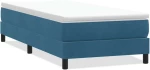 vidaXL Box Spring Κρεβάτι χωρίς στρώμα Σκούρο μπλε 80x210 cm Βελούδινο