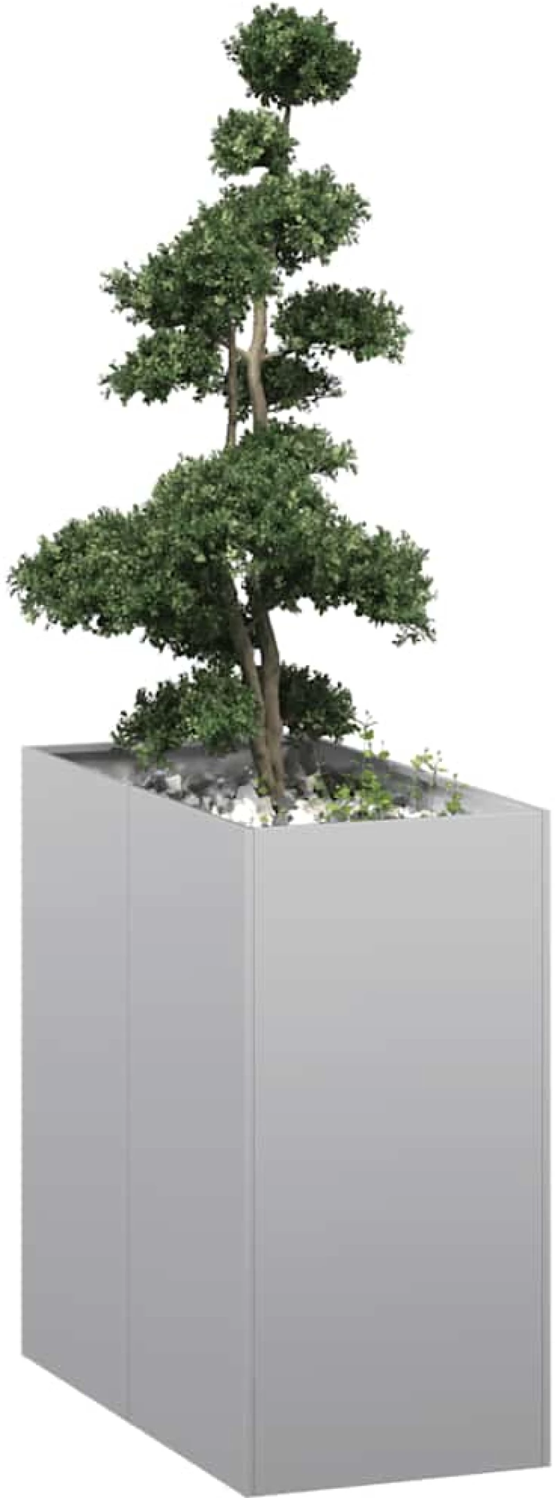 vidaXL Ζαρντινιέρα 40x80x80 εκ. από Γαλβανισμένο Ατσάλι