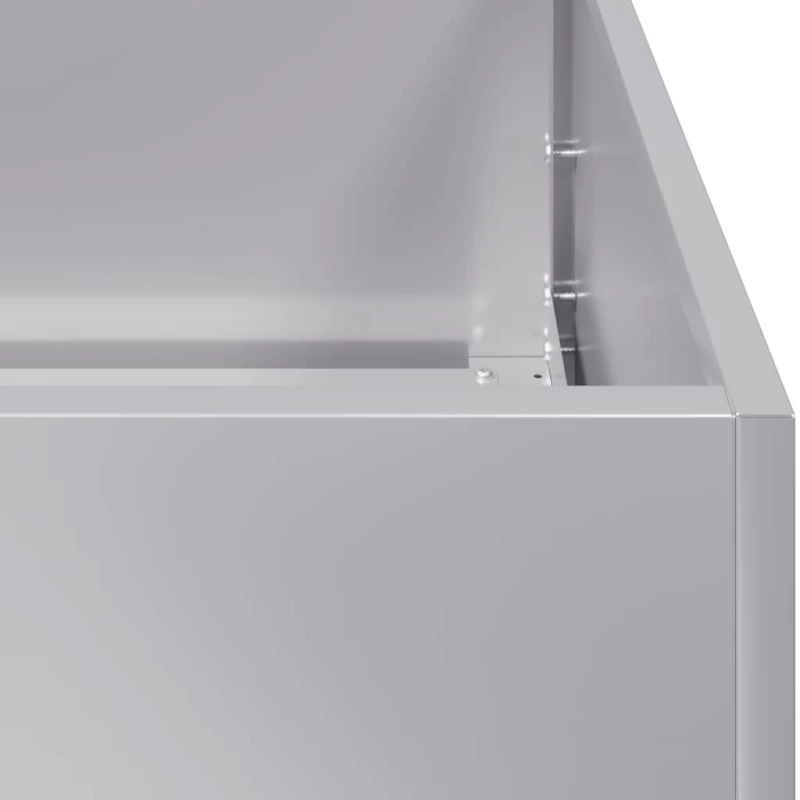 vidaXL Ζαρντινιέρα 40x80x80 εκ. από Γαλβανισμένο Ατσάλι