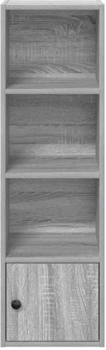 vidaXL Βιβλιοθήκη Γκρι Sonoma 31x24x102 εκ. από Επεξεργασμένο Ξύλο