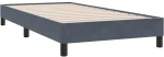 vidaXL Box Spring Κρεβάτι χωρίς στρώμα Σκούρο γκρι 80x210 cm Βελούδινο